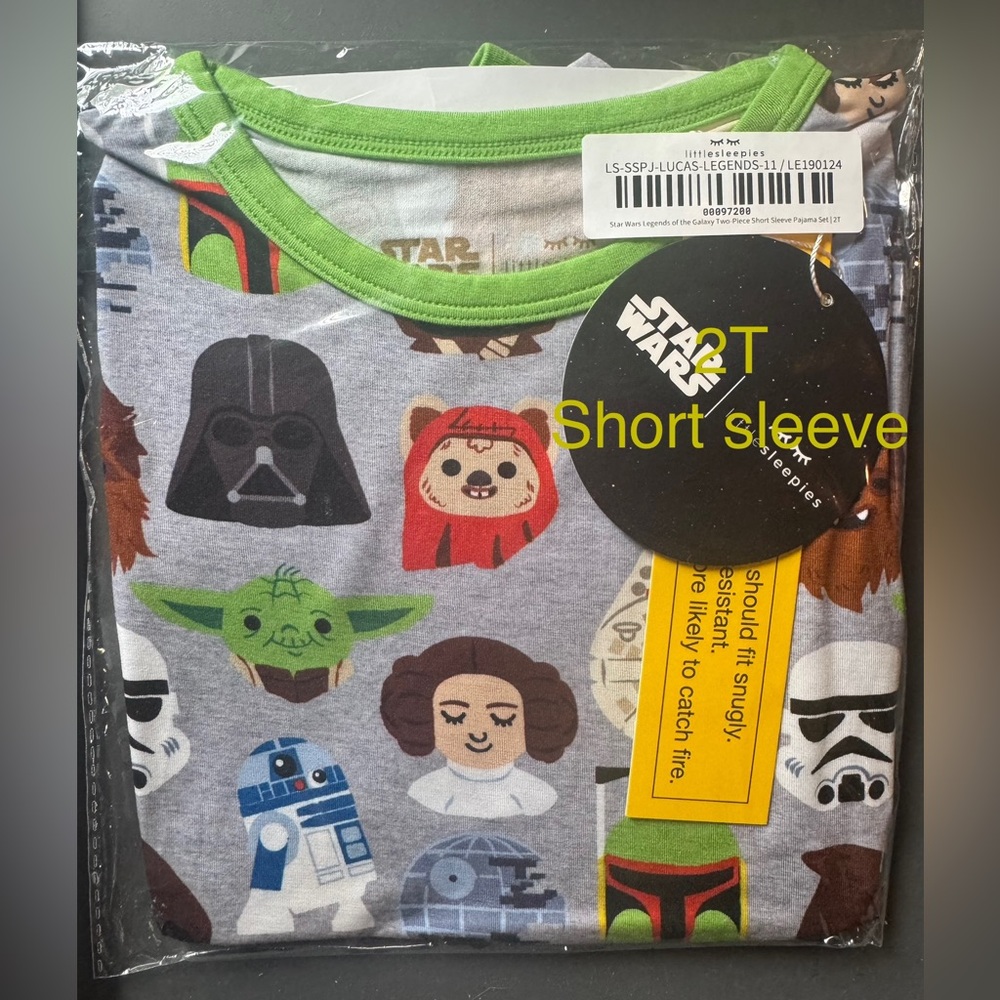 Little Sleepies Star Wars legends of the galaxy 2T short sleeve